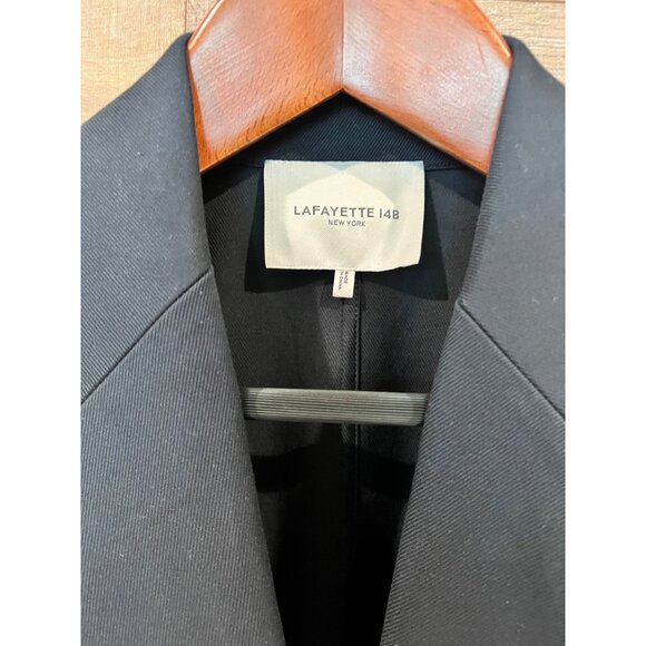 LAFAYETTE 148 NEW YORK Women's Jasper Stretch Cotton Twill Coat size M - Picture 3 of 10